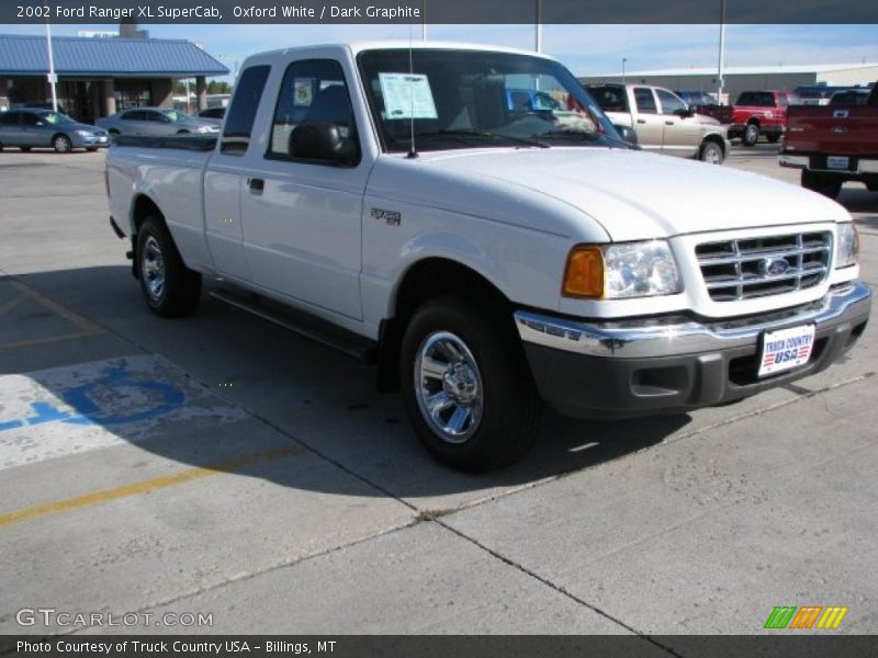 Oxford White / Dark Graphite 2002 Ford Ranger XL SuperCab