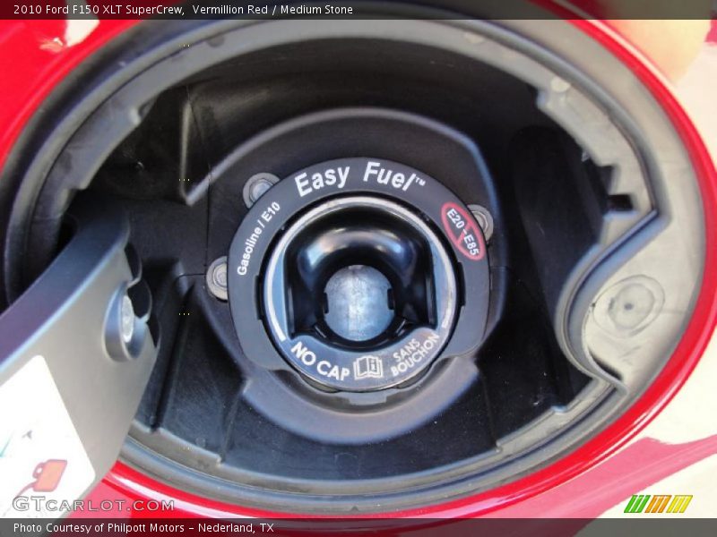 Vermillion Red / Medium Stone 2010 Ford F150 XLT SuperCrew