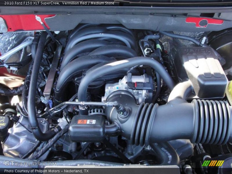 Vermillion Red / Medium Stone 2010 Ford F150 XLT SuperCrew