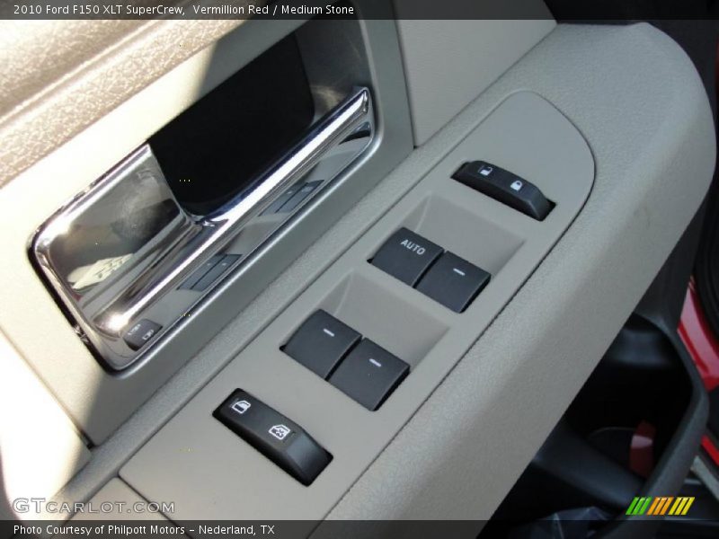 Vermillion Red / Medium Stone 2010 Ford F150 XLT SuperCrew