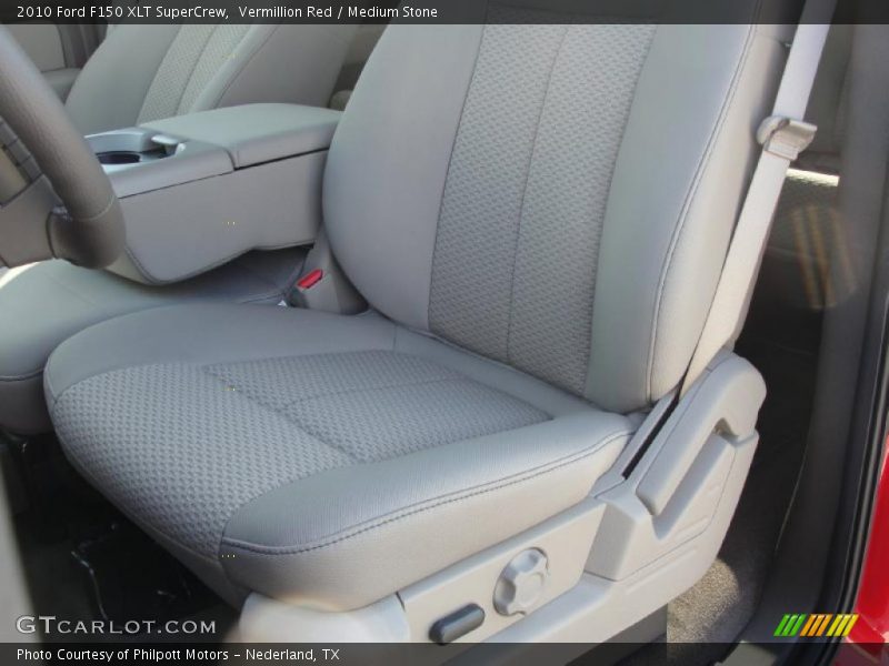 Vermillion Red / Medium Stone 2010 Ford F150 XLT SuperCrew