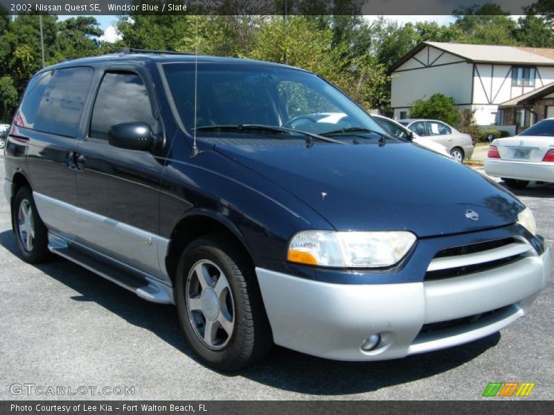 Windsor Blue / Slate 2002 Nissan Quest SE