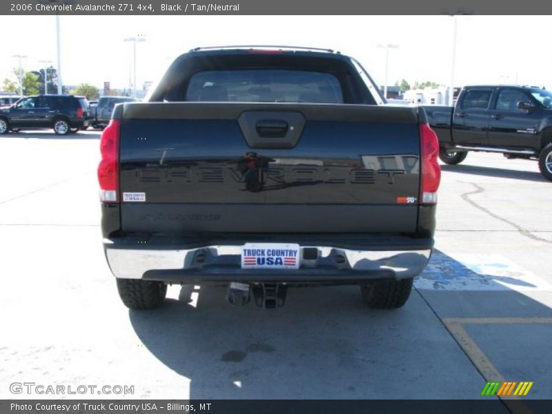 Black / Tan/Neutral 2006 Chevrolet Avalanche Z71 4x4