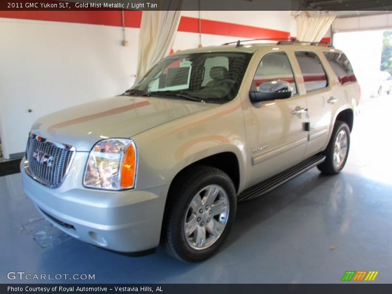 Gold Mist Metallic / Light Tan 2011 GMC Yukon SLT