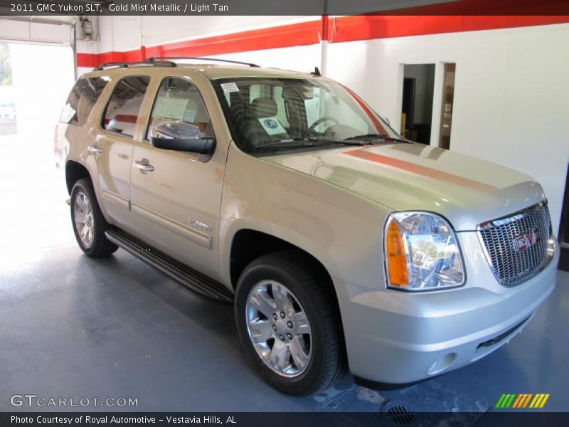 Gold Mist Metallic / Light Tan 2011 GMC Yukon SLT