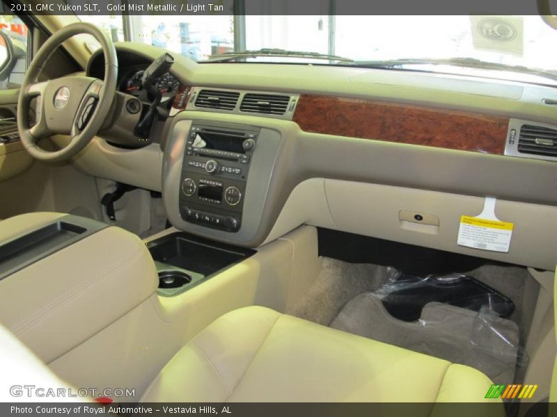 Gold Mist Metallic / Light Tan 2011 GMC Yukon SLT