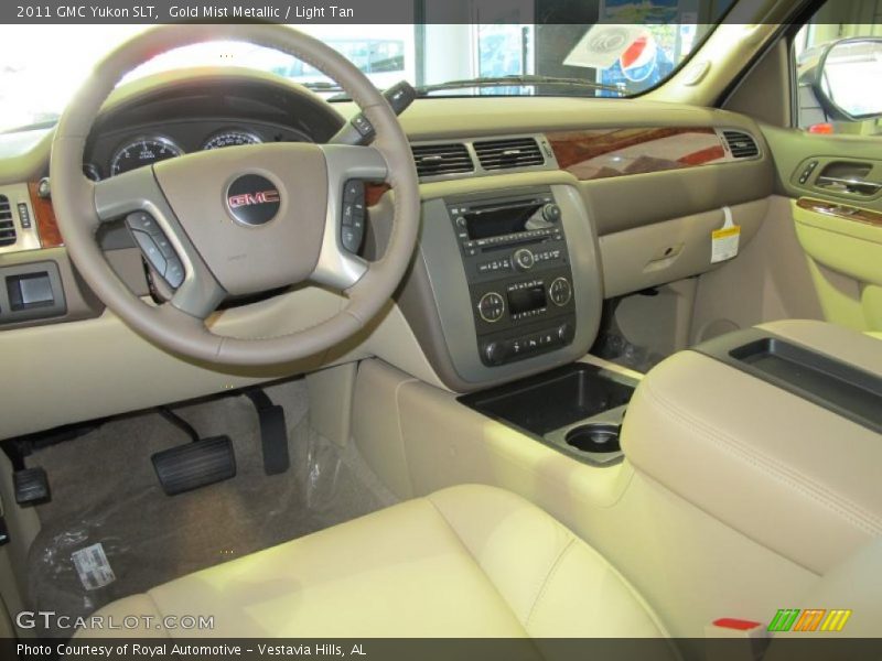 Gold Mist Metallic / Light Tan 2011 GMC Yukon SLT