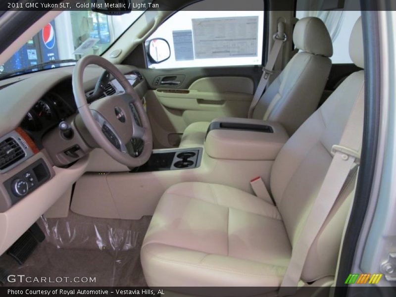 Gold Mist Metallic / Light Tan 2011 GMC Yukon SLT