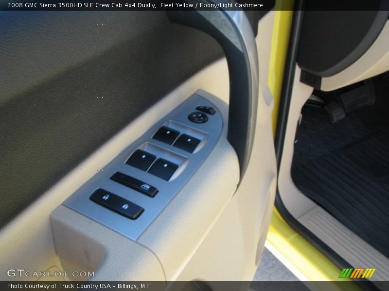 Fleet Yellow / Ebony/Light Cashmere 2008 GMC Sierra 3500HD SLE Crew Cab 4x4 Dually