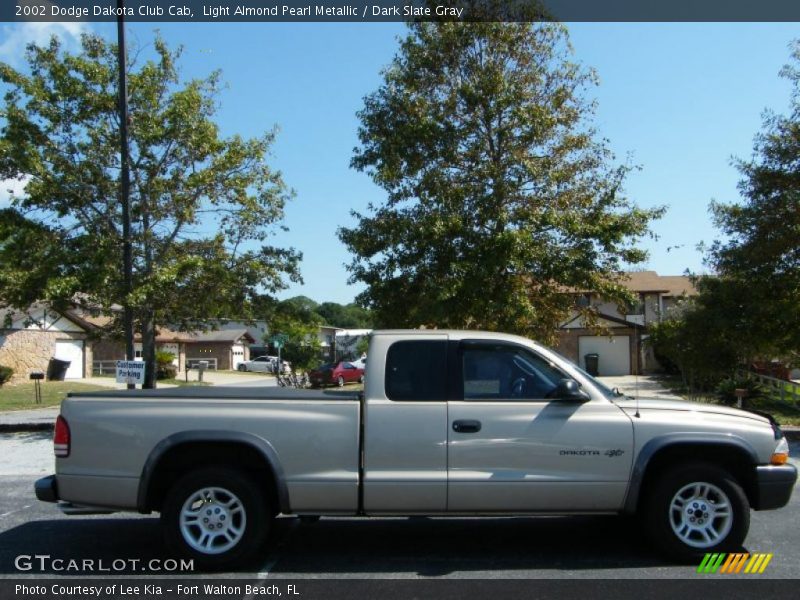 Light Almond Pearl Metallic / Dark Slate Gray 2002 Dodge Dakota Club Cab