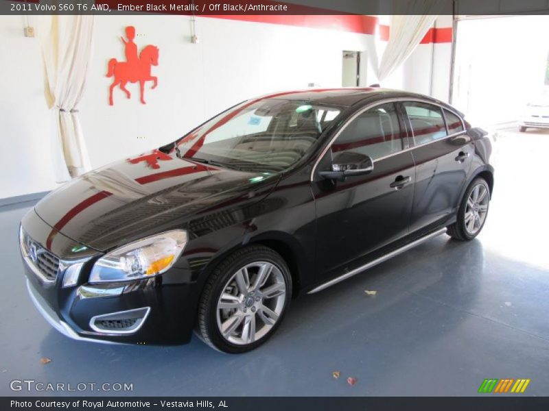Ember Black Metallic / Off Black/Anthracite 2011 Volvo S60 T6 AWD