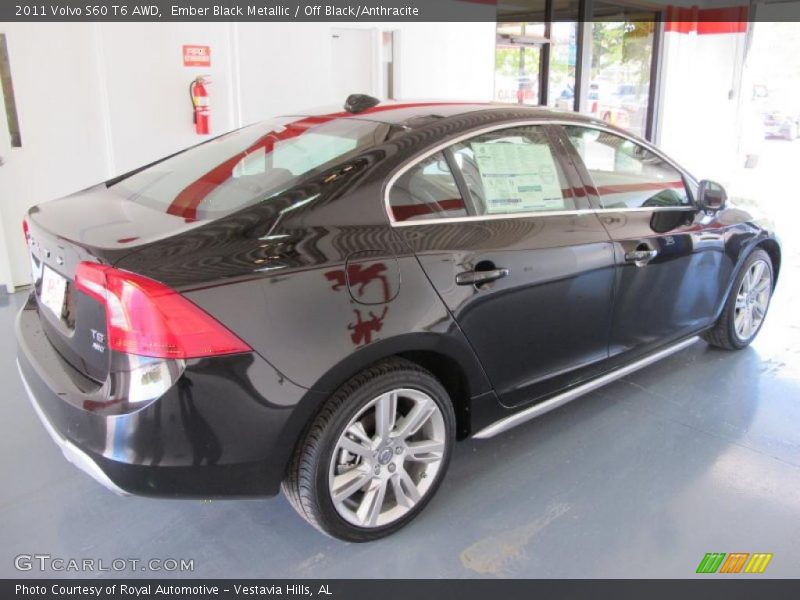 Ember Black Metallic / Off Black/Anthracite 2011 Volvo S60 T6 AWD