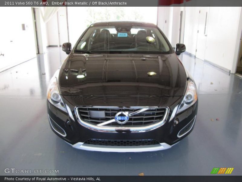 Ember Black Metallic / Off Black/Anthracite 2011 Volvo S60 T6 AWD