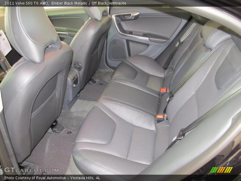  2011 S60 T6 AWD Off Black/Anthracite Interior