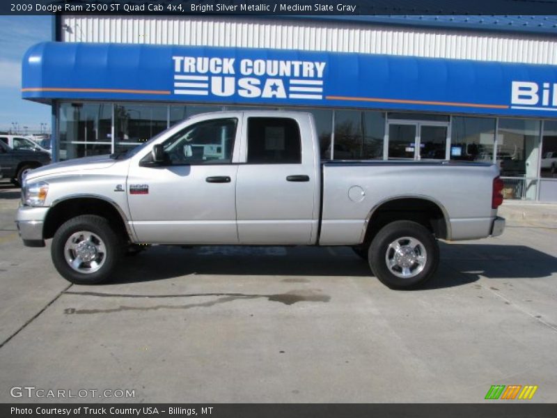 Bright Silver Metallic / Medium Slate Gray 2009 Dodge Ram 2500 ST Quad Cab 4x4