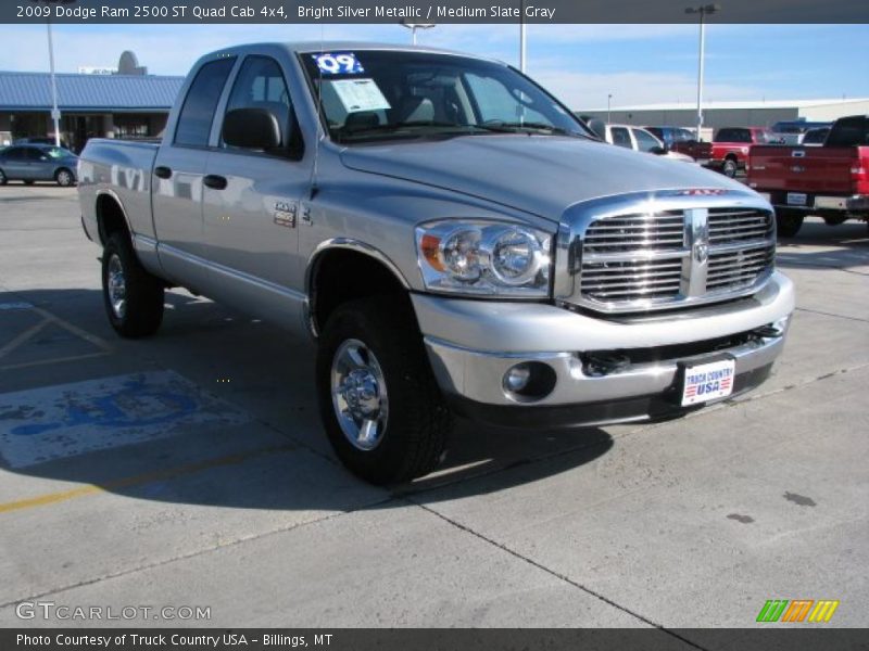 Bright Silver Metallic / Medium Slate Gray 2009 Dodge Ram 2500 ST Quad Cab 4x4