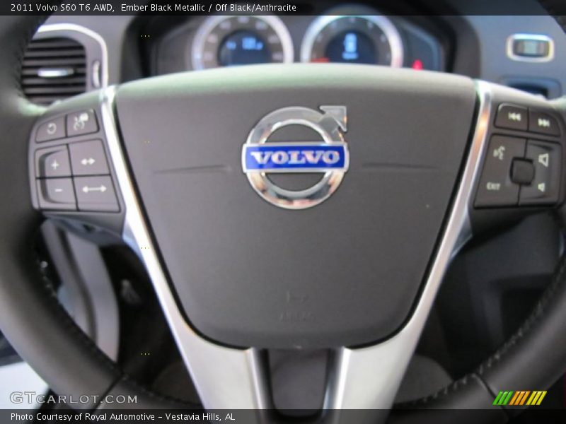 Ember Black Metallic / Off Black/Anthracite 2011 Volvo S60 T6 AWD