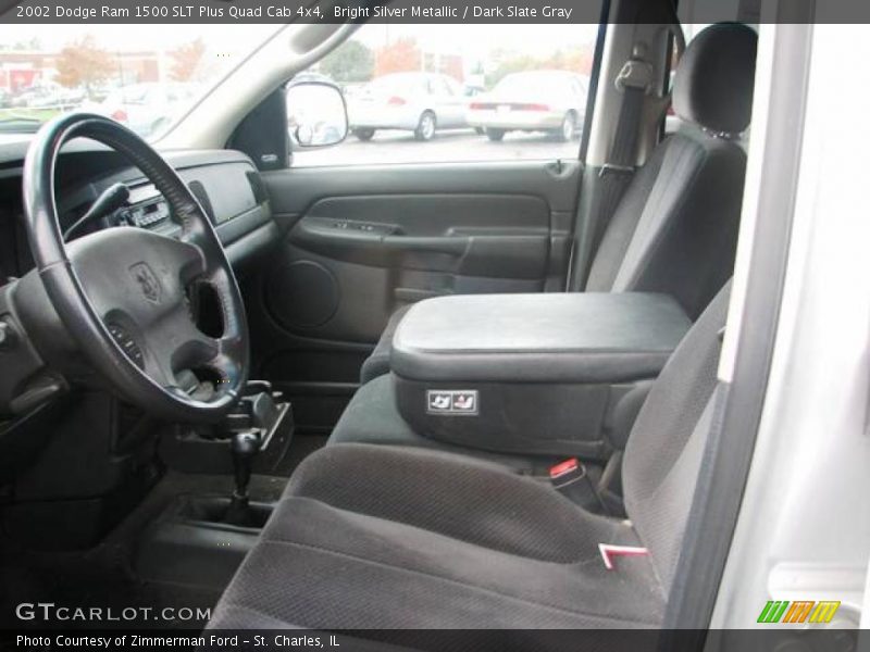 Bright Silver Metallic / Dark Slate Gray 2002 Dodge Ram 1500 SLT Plus Quad Cab 4x4