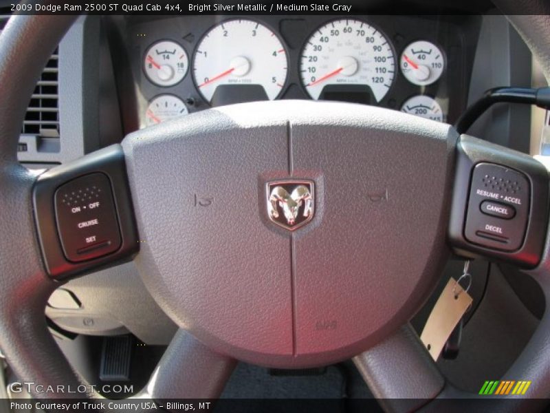 Bright Silver Metallic / Medium Slate Gray 2009 Dodge Ram 2500 ST Quad Cab 4x4