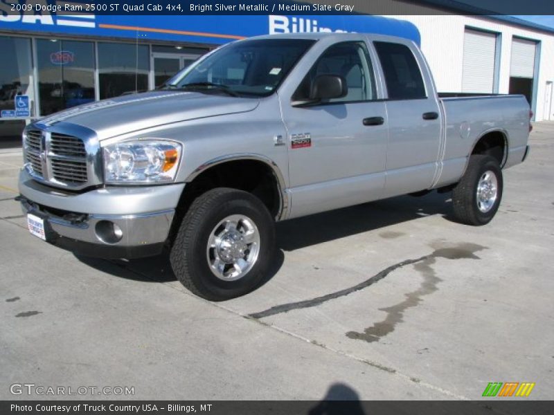Bright Silver Metallic / Medium Slate Gray 2009 Dodge Ram 2500 ST Quad Cab 4x4