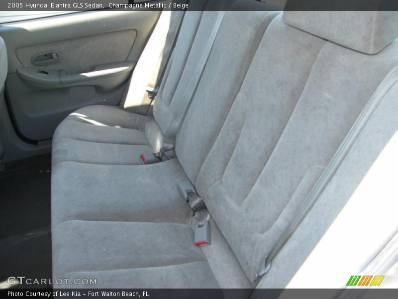 Champagne Metallic / Beige 2005 Hyundai Elantra GLS Sedan