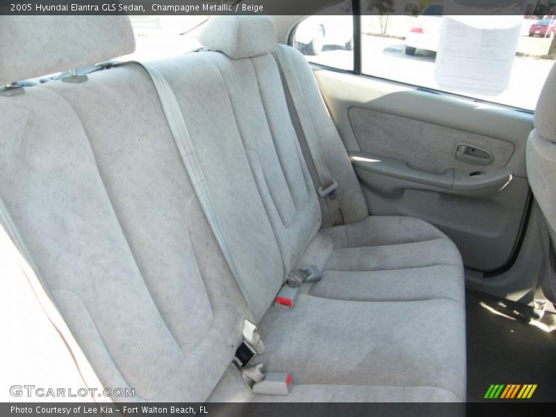 Champagne Metallic / Beige 2005 Hyundai Elantra GLS Sedan