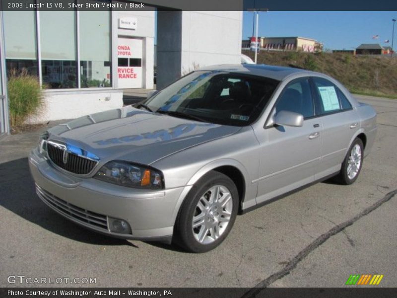 Silver Birch Metallic / Black 2003 Lincoln LS V8