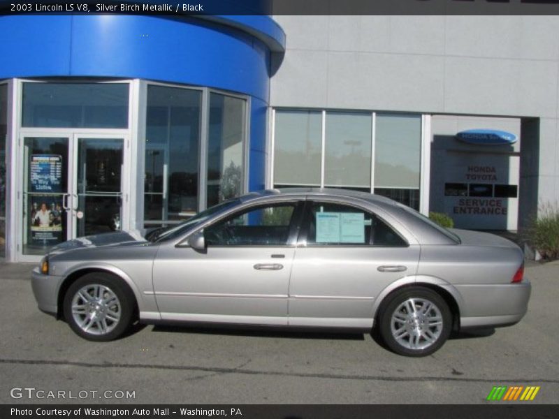 Silver Birch Metallic / Black 2003 Lincoln LS V8