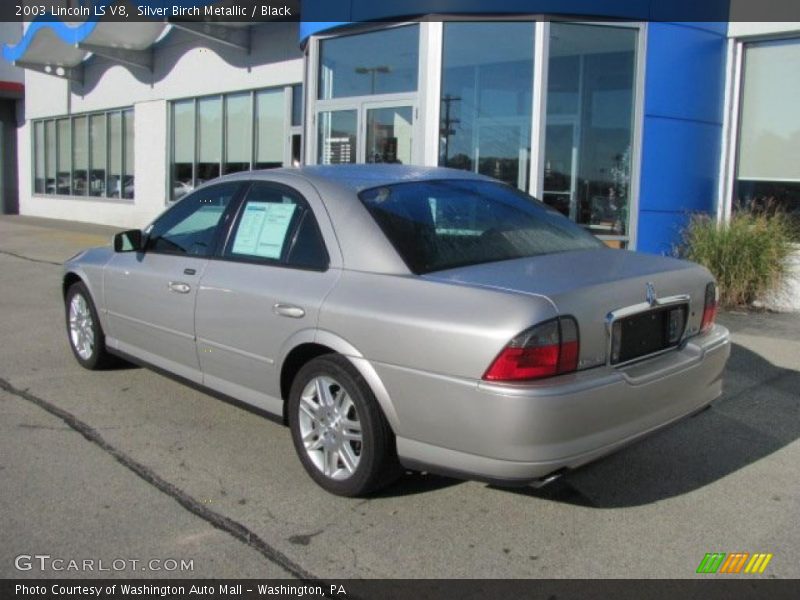 Silver Birch Metallic / Black 2003 Lincoln LS V8