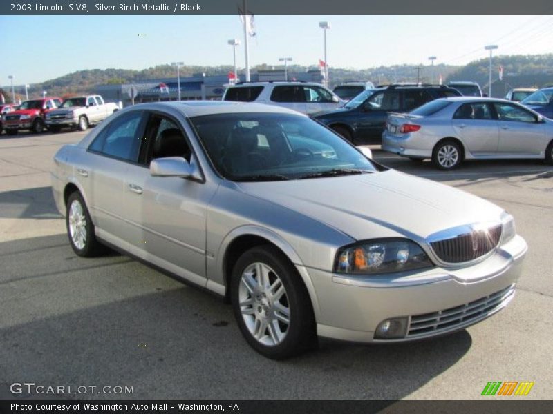 Silver Birch Metallic / Black 2003 Lincoln LS V8