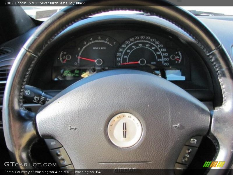 Silver Birch Metallic / Black 2003 Lincoln LS V8