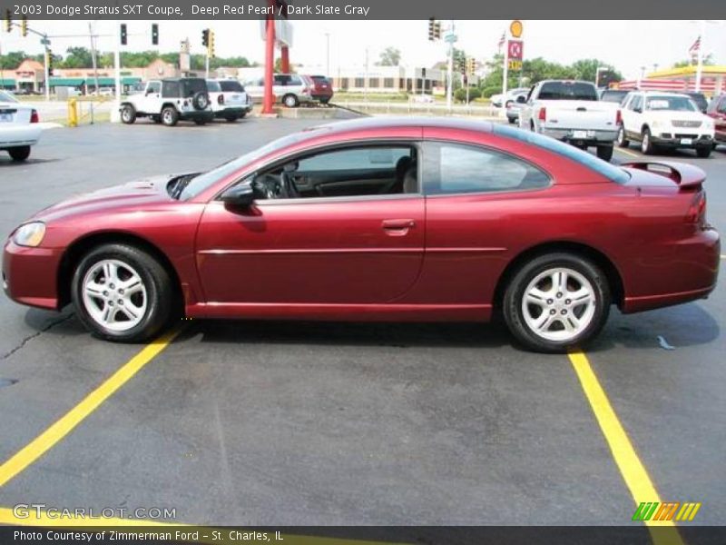 Deep Red Pearl / Dark Slate Gray 2003 Dodge Stratus SXT Coupe
