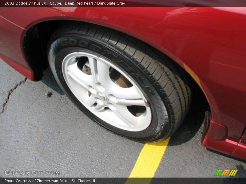 Deep Red Pearl / Dark Slate Gray 2003 Dodge Stratus SXT Coupe