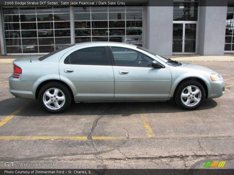 Satin Jade Pearlcoat / Dark Slate Grey 2006 Dodge Stratus SXT Sedan