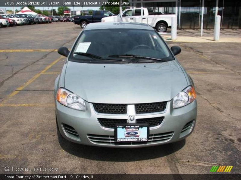 Satin Jade Pearlcoat / Dark Slate Grey 2006 Dodge Stratus SXT Sedan