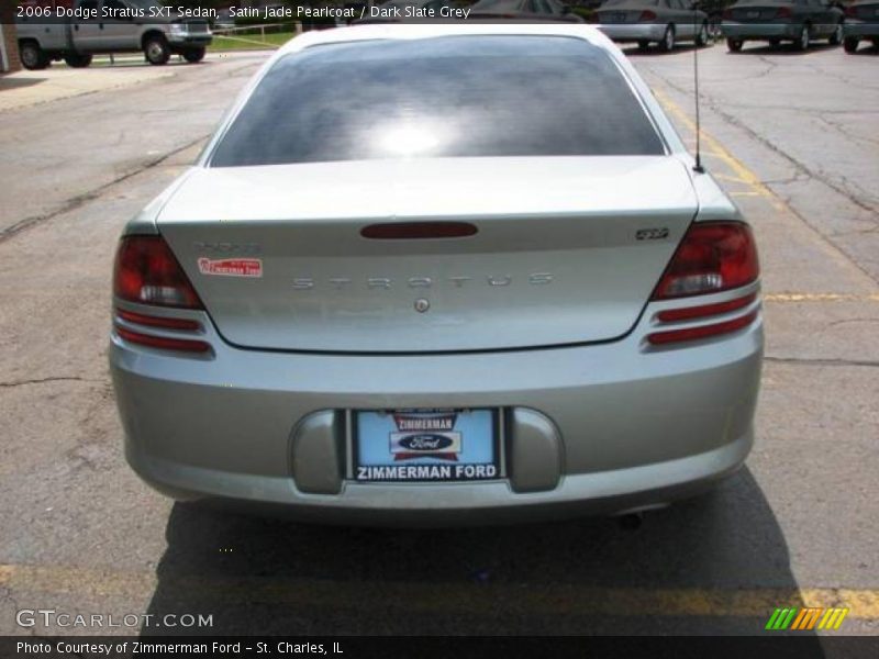 Satin Jade Pearlcoat / Dark Slate Grey 2006 Dodge Stratus SXT Sedan