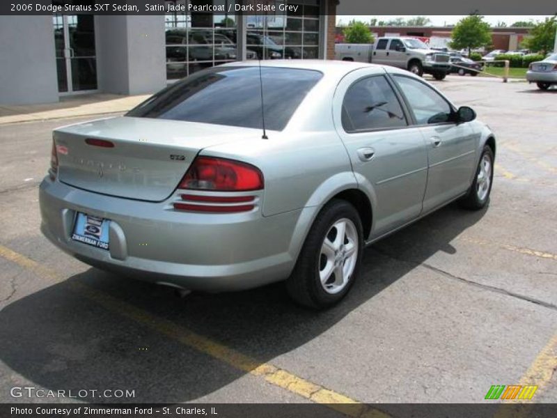 Satin Jade Pearlcoat / Dark Slate Grey 2006 Dodge Stratus SXT Sedan