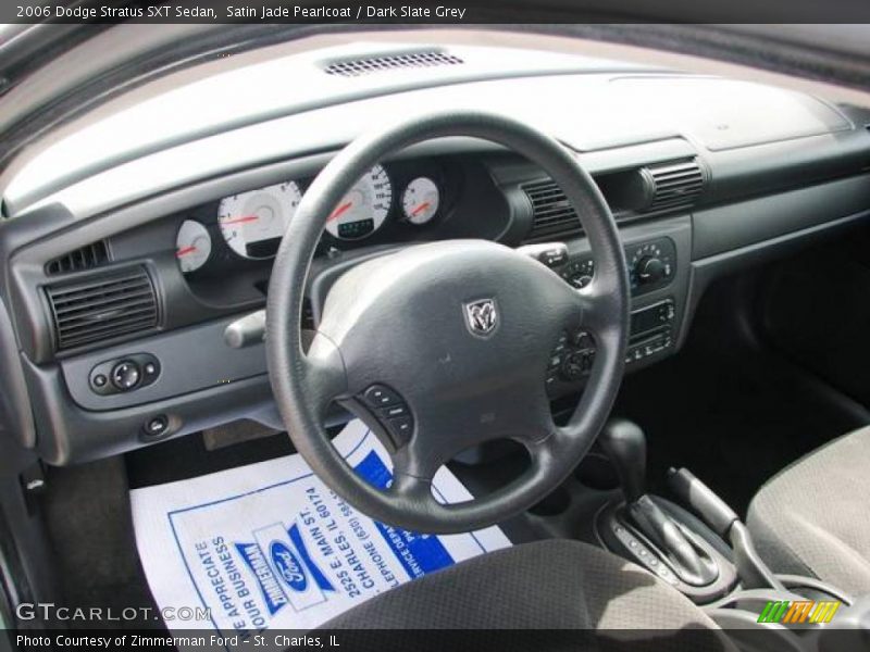 Satin Jade Pearlcoat / Dark Slate Grey 2006 Dodge Stratus SXT Sedan