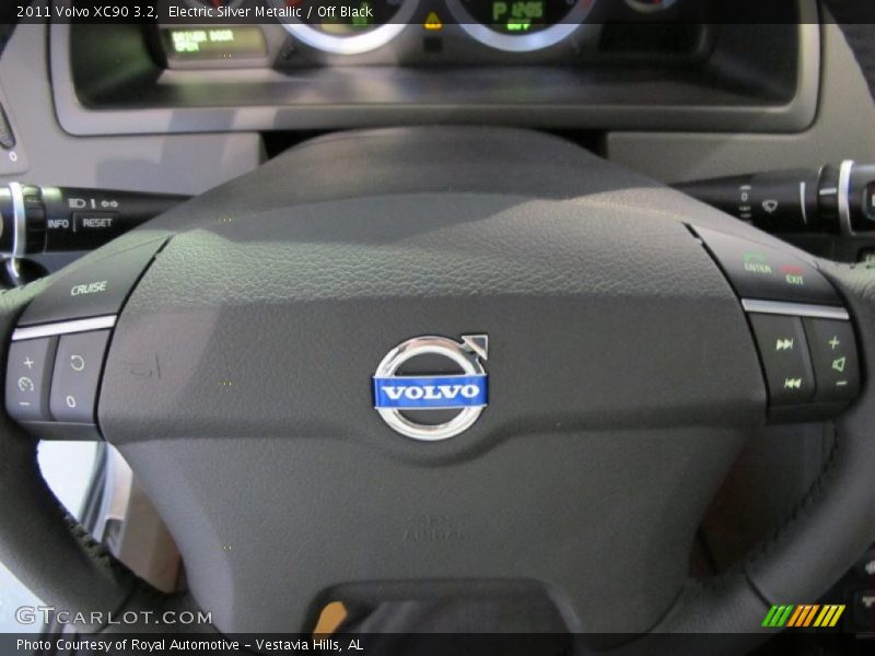 Electric Silver Metallic / Off Black 2011 Volvo XC90 3.2