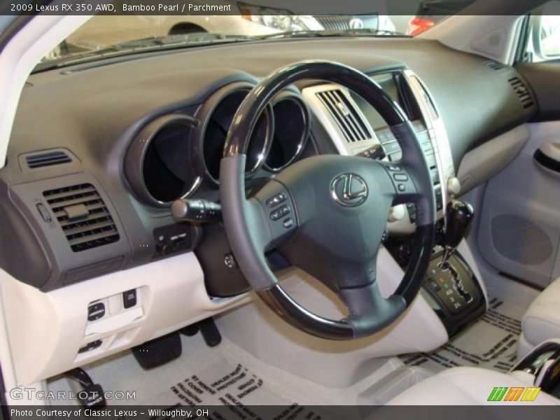 Bamboo Pearl / Parchment 2009 Lexus RX 350 AWD