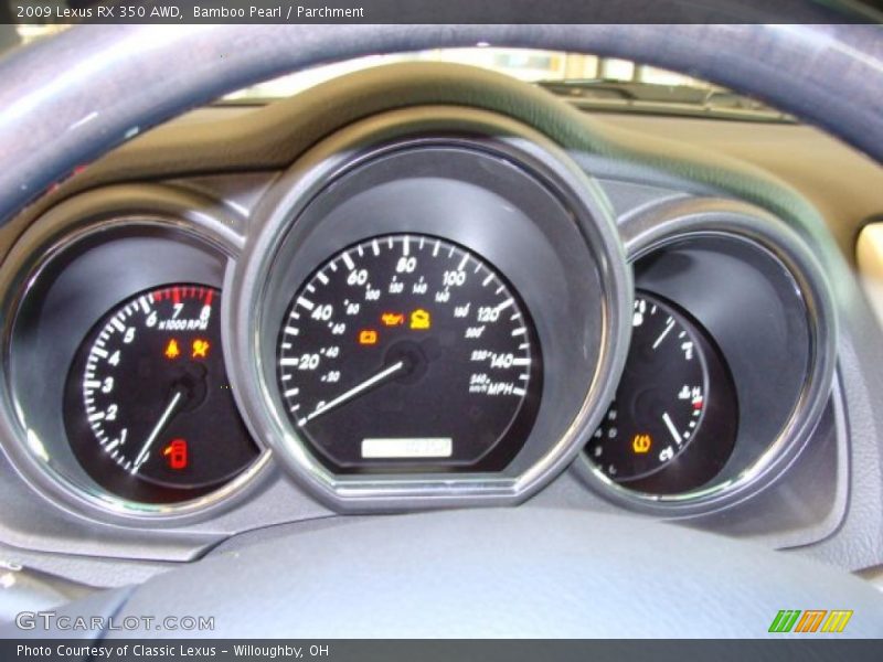 Bamboo Pearl / Parchment 2009 Lexus RX 350 AWD
