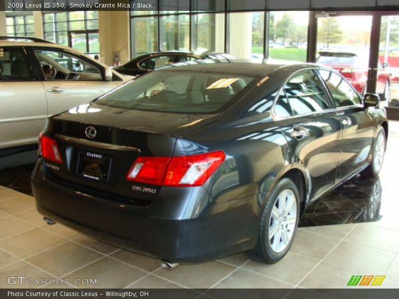Smokey Granite Mica / Black 2009 Lexus ES 350