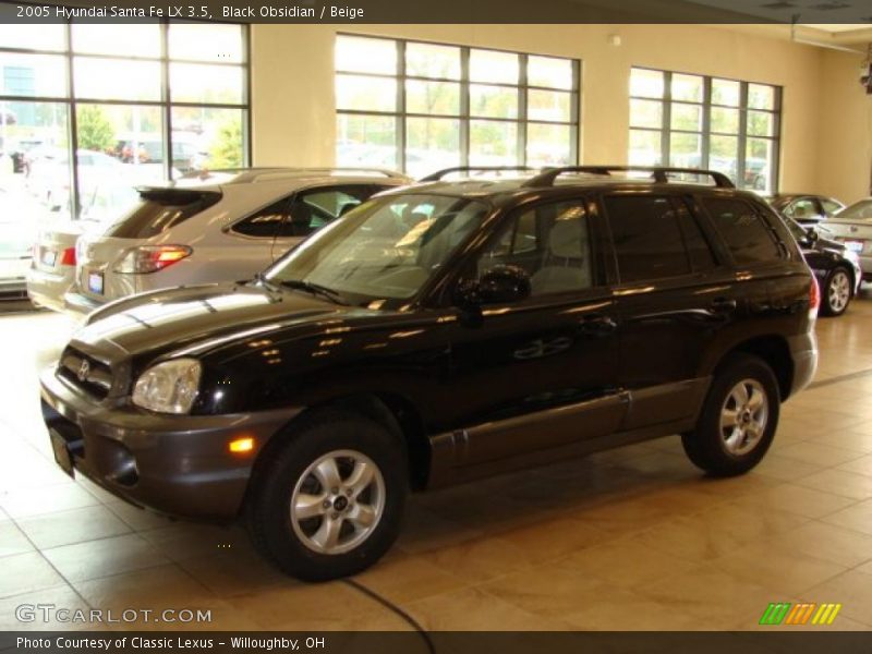 Black Obsidian / Beige 2005 Hyundai Santa Fe LX 3.5