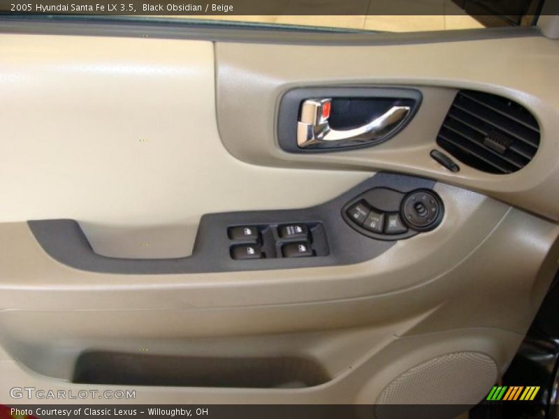 Black Obsidian / Beige 2005 Hyundai Santa Fe LX 3.5