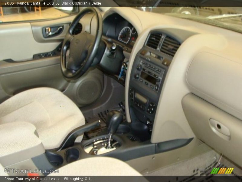 Black Obsidian / Beige 2005 Hyundai Santa Fe LX 3.5