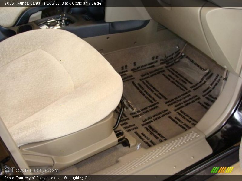 Black Obsidian / Beige 2005 Hyundai Santa Fe LX 3.5