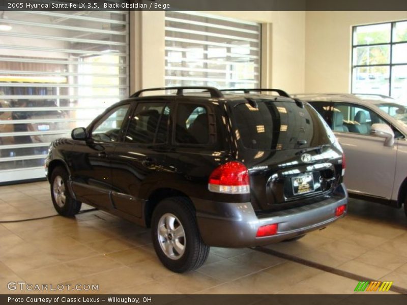 Black Obsidian / Beige 2005 Hyundai Santa Fe LX 3.5