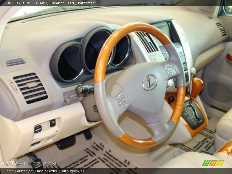Bamboo Pearl / Parchment 2009 Lexus RX 350 AWD