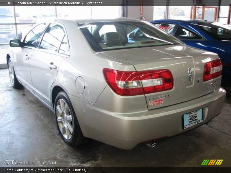 Silver Birch Metallic / Light Stone 2007 Lincoln MKZ Sedan