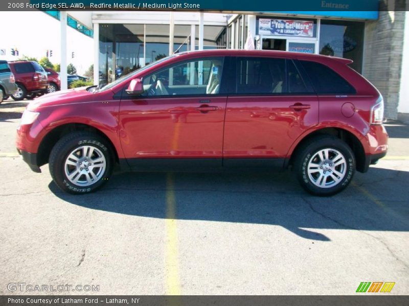 Redfire Metallic / Medium Light Stone 2008 Ford Edge SEL AWD